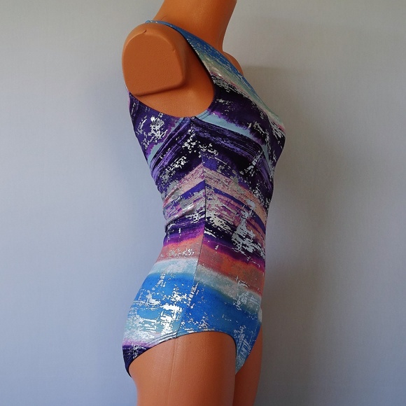 Carmen Marc Valvo One Shoulder 1 Piece Swimsuit - Picture 2 of 4